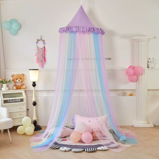 ciel de lit avec tapis d eveil