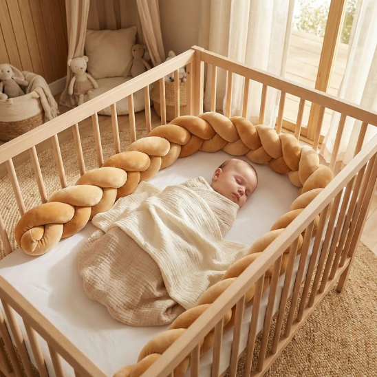 tresse de lit bebe l elegance du premier sommeil