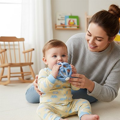 Hochet bébé confort avec maman