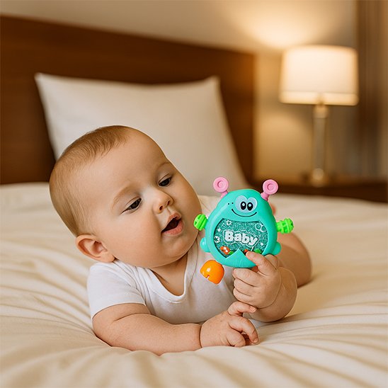 Hochet bebe jouet sensoriel avec bebe