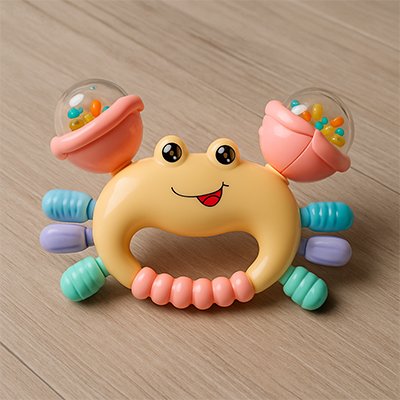 Hochet bébé tortut avec bébé