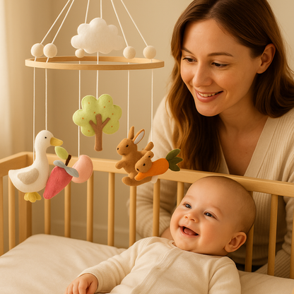 mobile bebe doux et apaisant des la naissance.