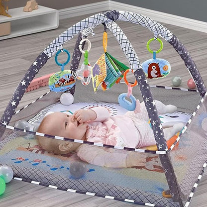 tapis d'éveil bebe entraine de  jouet 