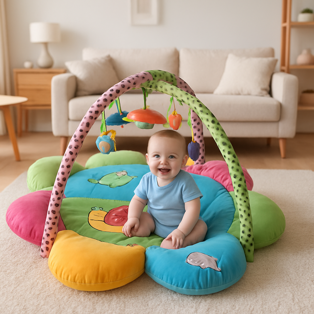 tapis d eveil petillant de couleur