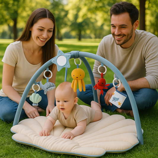 TAPIS D'EVEIL BÉBÉ | COQUILLAGE SENSORIEL™