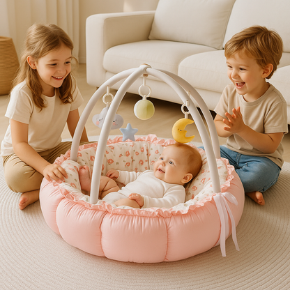 tapisd eveil bebe rose comfortable