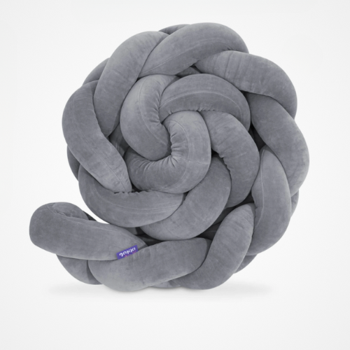 tresse de lit gris pour lit bebe